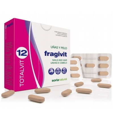 15 Fragivit uñas y pelo 28 comprimidos. Totalvit 12
