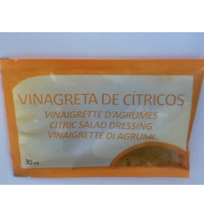 ReduPro Salsa proteinada Vinagreta de Citricos, envase con 5 sobres unidosis