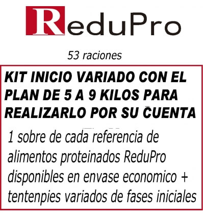 .ReduPro Kit inicio 50 raciones con protocolo PLAN 5 A 9 KILOS