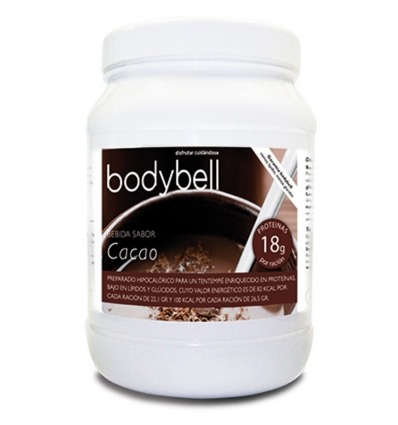 Bodybell, Bebida Sabor Cacao 450 grs, envase economico