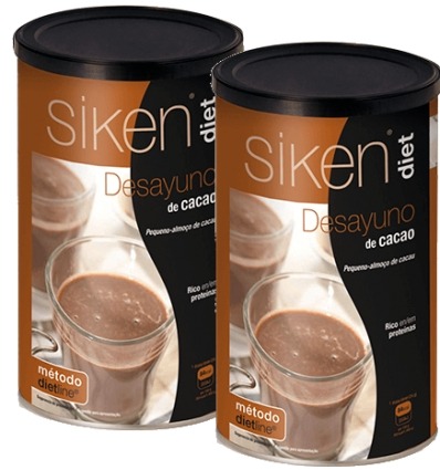 Siken diet 2 botes Desayuno de Cacao OFERTON la segunda unidad a mitad de precio