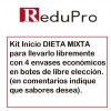 ReduPro Kit inicio DIETA MIXTA Para llevarla a cabo libremente. 4 botes económicos ReduPro de libre elección.
