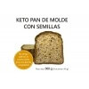 Keto Pan de molde con semillas, 8 raciones