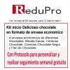 Kit inicio Redupro Delicioso chocolate en envase economico, (4 BOTES,12 dias) Con protocolo para PERSONALIZAR,