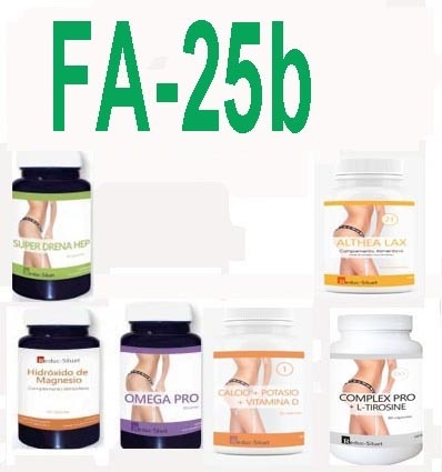 Pack FA-25b Complementos de micronutrientes para Fases Activas con OBESIDAD Y CON MUCHA DIFICULTAD PARA EVACUAR