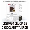 ReduPro Cremoso Delicia de Chocolate y Turron, ENVASE ECONOMICO caja 20 sobres. Tambien Mousse o Bebida.